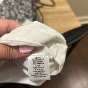 Maurice’s blouse. Black/white, size medium